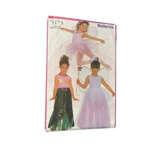 Uncut Butterick Sewing Pattern 5173 Children's Princess Costumes Size: XS-L 2-6X